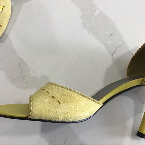 BCBGirls Yellow Suede 6.5 Heel - Picture 2 of 5